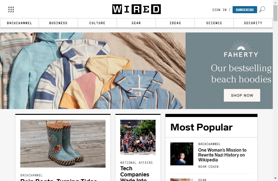 Magazine Website Design 10