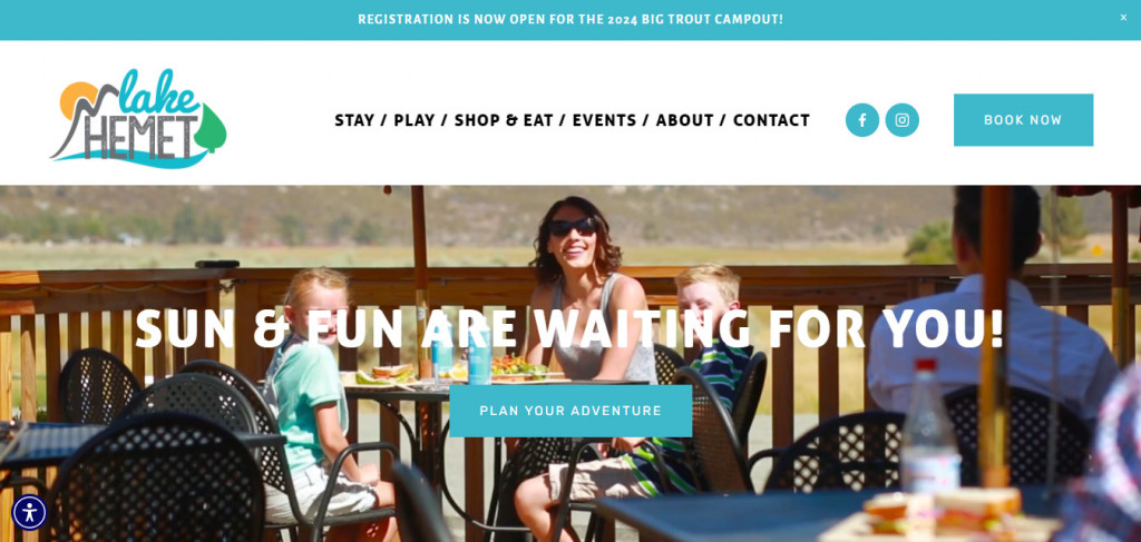 15 Amazing Recreation Website Design Examples 12