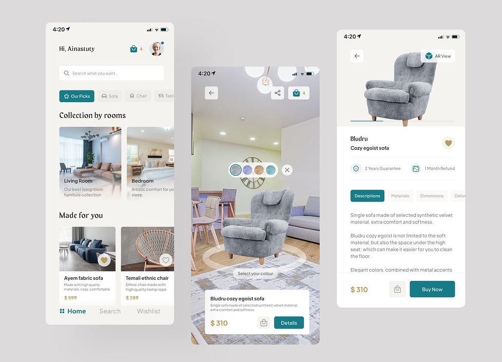AR Shopping Mobile App