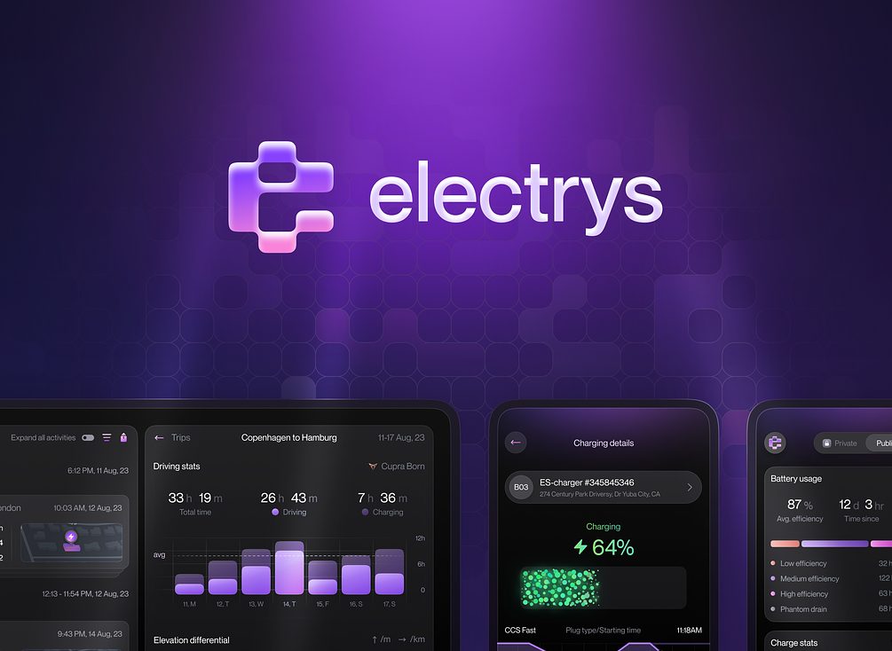 Electrys Has Been Featured in the UI/UX Category on Behance