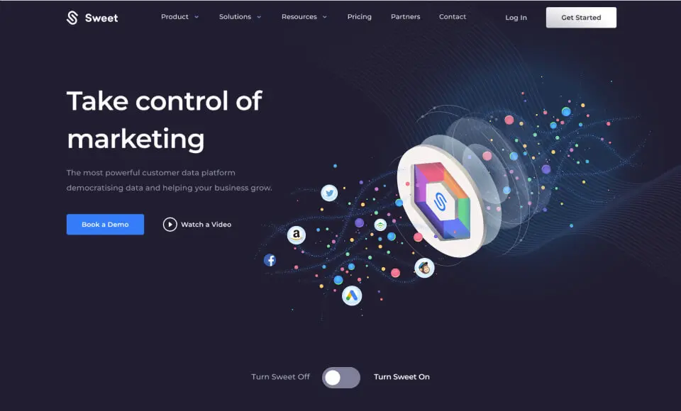 Website redesignfor Sweet Analytics. 16